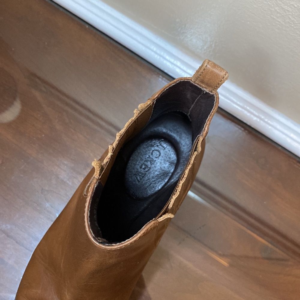 J. Crew Women's Chelsea Ankle Boots - Brown Leather - Size 5 - Picture 7 of 8